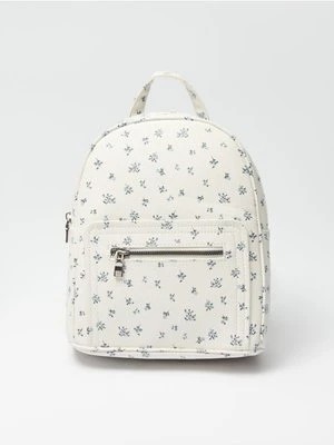 Zdjęcie produktu Biały plecak w kwiatki House