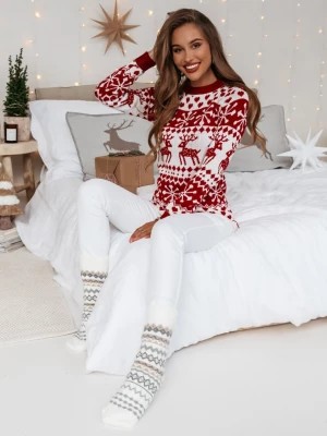 Zdjęcie produktu Biały świąteczny sweterek Cecil - biały Pakuten