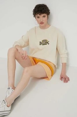 Zdjęcie produktu Billabong bluza bawełniana Since 73 damska kolor beżowy z nadrukiem UBJZT00383