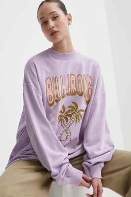 Zdjęcie produktu Billabong bluza damska kolor fioletowy wzorzysta EBJFT00121