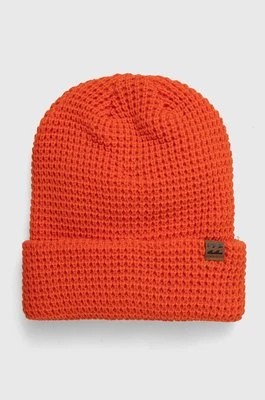 Zdjęcie produktu Billabong czapka kolor pomarańczowy z grubej dzianiny