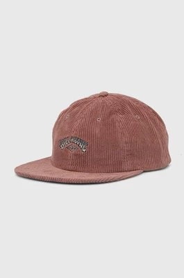 Zdjęcie produktu Billabong czapka z daszkiem sztruksowa kolor różowy z aplikacją EBYHA00127
