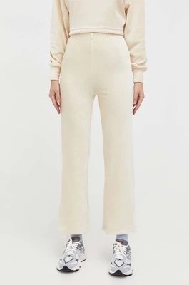 Zdjęcie produktu Billabong spodnie damskie kolor beżowy proste high waist