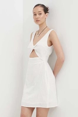 Zdjęcie produktu Billabong sukienka bawełniana kolor biały mini dopasowana EBJWD00138