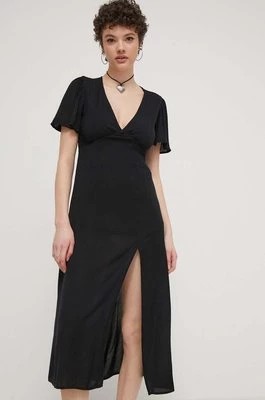 Zdjęcie produktu Billabong sukienka kolor czarny midi prosta EBJWD00134