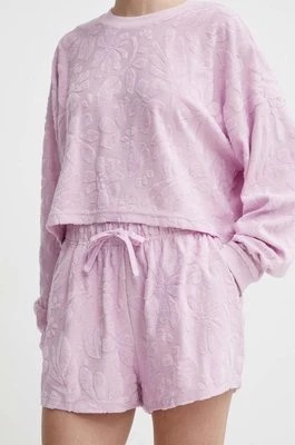 Zdjęcie produktu Billabong szorty Loosen Up damskie kolor różowy gładkie high waist ABJNS00265