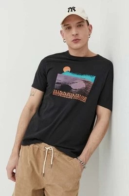 Zdjęcie produktu Billabong t-shirt bawełniany kolor czarny z nadrukiem