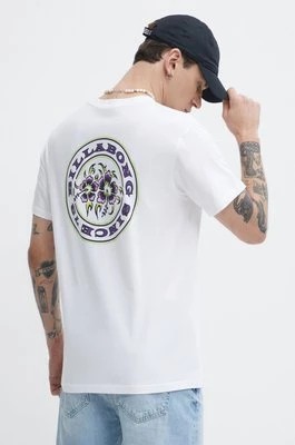 Zdjęcie produktu Billabong t-shirt bawełniany męski kolor biały z nadrukiem ABYZT02264