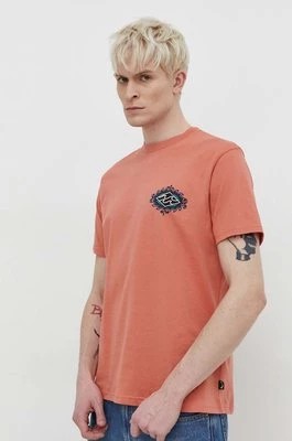 Zdjęcie produktu Billabong t-shirt bawełniany męski kolor pomarańczowy z nadrukiem ABYZT02255