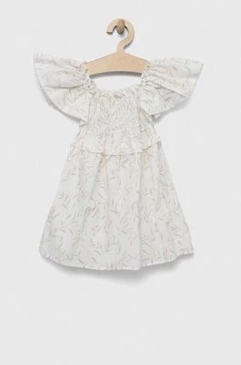 Zdjęcie produktu Birba&Trybeyond sukienka bawełniana dziecięca kolor biały mini rozkloszowana
