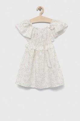 Zdjęcie produktu Birba&Trybeyond sukienka bawełniana dziecięca kolor biały mini rozkloszowana