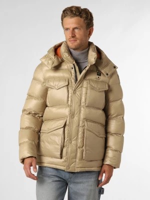Zdjęcie produktu Blauer Męska kurtka pikowana Mężczyźni beżowy jednolity,