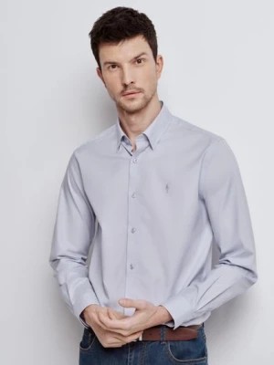 Zdjęcie produktu Błękitna elegancka koszula męska OCHNIK