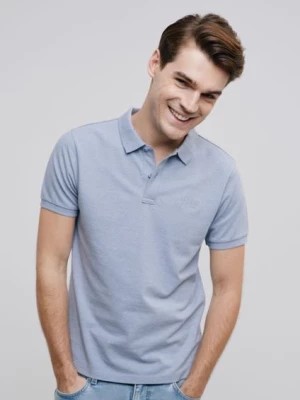 Zdjęcie produktu Błękitna koszulka polo męska OCHNIK