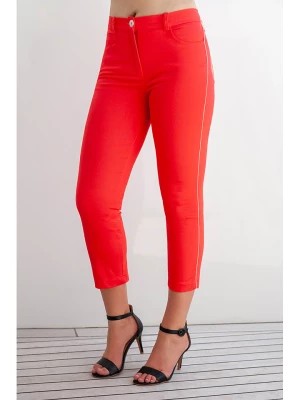 Zdjęcie produktu Bleu d'Azur Spodnie "Rome" w kolorze czerwonym rozmiar: 36