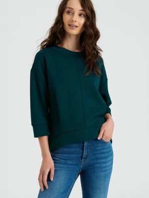 Zdjęcie produktu Bluza damska nierozpinana zielona Greenpoint