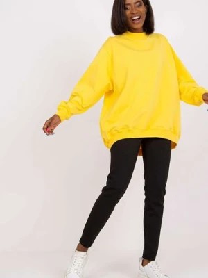 Zdjęcie produktu Bluza damska oversize - żółta RUE PARIS