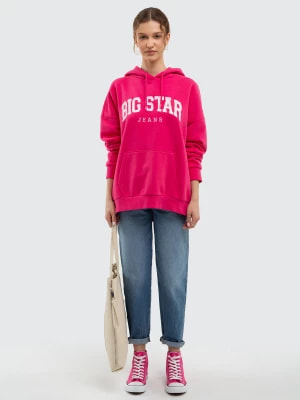 Zdjęcie produktu Bluza damska z kapturem różowa Rubialsa 602 BIG STAR
