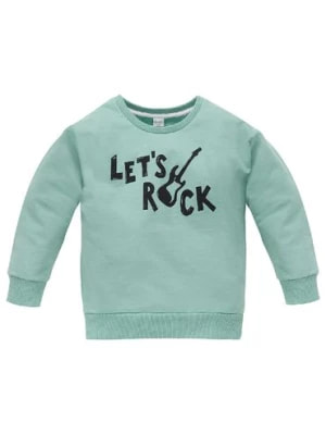 Zdjęcie produktu Bluza dla niemowlaka z bawełny Let's rock zielona Pinokio