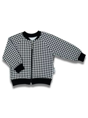Zdjęcie produktu Bluza dresowa czarno-biała w pepitkę Nicol