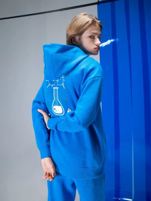 Zdjęcie produktu Bluza dresowa nierozpinana z kapturem chłopięca 4F