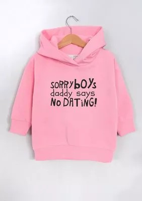 Zdjęcie produktu Bluza dziecięca z kapturem "Sorry boys..." Pink