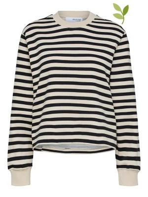 Zdjęcie produktu SELECTED FEMME Bluza "Elise" w kolorze kremowo-czarnym rozmiar: XL