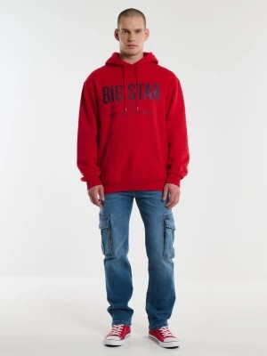 Zdjęcie produktu Bluza męska z kapturem czerwona Ashlyno 603 BIG STAR