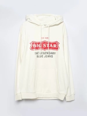 Zdjęcie produktu Bluza męska z kapturem z linii Authentic biała Kajetan 100 BIG STAR