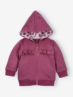 Zdjęcie produktu Bluza niemowlęca z bawełny organicznej dla dziewczynki- bordowa NINI