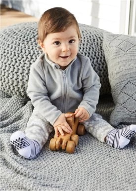 Zdjęcie produktu Bluza rozpinana niemowlęca z polaru + spodnie z polaru (2 części) bonprix