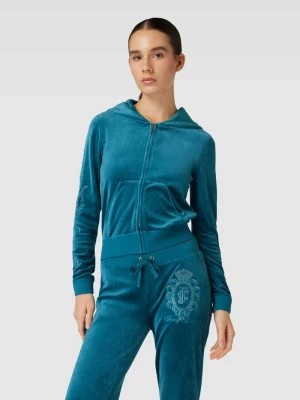 Zdjęcie produktu Bluza rozpinana z kapturem model ‘HERITAGE CREST ROBYN HOOD’ Juicy Couture