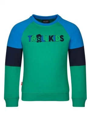 Zdjęcie produktu Trollkids Bluza "Trollfjord" w kolorze zielonym rozmiar: 140