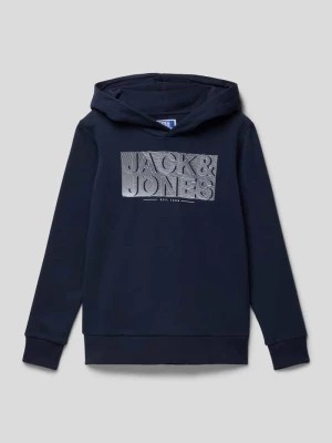 Zdjęcie produktu Bluza z kapturem z nadrukiem z logo jack & jones