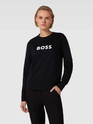 Zdjęcie produktu Bluza z nadrukiem z logo model ‘Elaboss’ Boss Orange