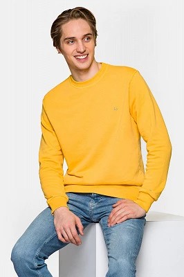 Zdjęcie produktu Bluza Żółta z Bawełną Cayden Lancerto