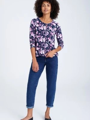 Zdjęcie produktu Bluzka damska w fioletowe kwiaty Greenpoint