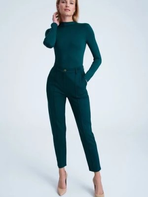 Zdjęcie produktu Bluzka damska z długim rękawem zielona Greenpoint