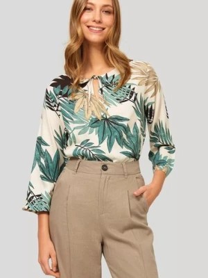 Zdjęcie produktu Bluzka damska z tropikalnym nadrukiem Greenpoint