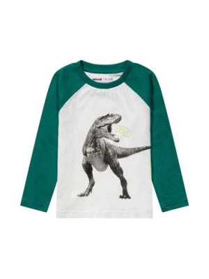 Zdjęcie produktu Bluzka dla niemowlaka bawełniana z dinozaurem Minoti