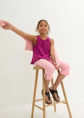 Zdjęcie produktu Bluzka dziewczęca bez rękawów bonprix