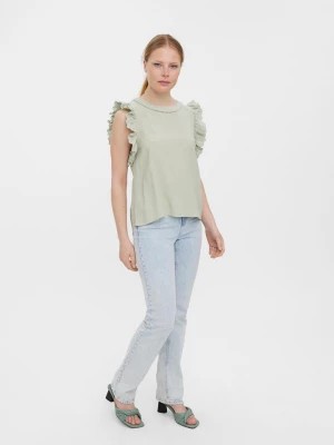 Zdjęcie produktu Vero Moda Bluzka "Ellie" w kolorze jasnozielonym rozmiar: XS