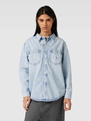 Zdjęcie produktu Bluzka jeansowa z listwą z zatrzaskami Calvin Klein Jeans