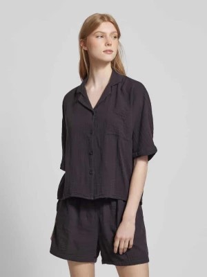 Zdjęcie produktu Bluzka koszulowa krótka z fakturowanym wzorem model ‘LTHYRA’ Only