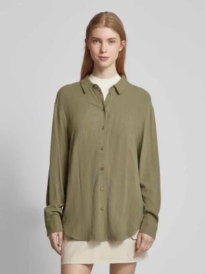 Zdjęcie produktu Bluzka koszulowa o kroju oversized z listwą guzikową model ‘VINSTY’ Pieces