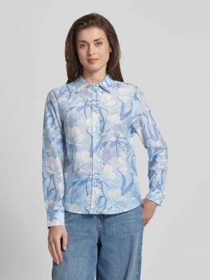 Zdjęcie produktu Bluzka koszulowa o kroju regular fit ze wzorem na całej powierzchni model ‘MAGNOLIA’ Gant