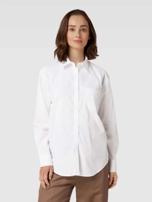Zdjęcie produktu Bluzka koszulowa z bawełny z kieszenią na piersi Gant