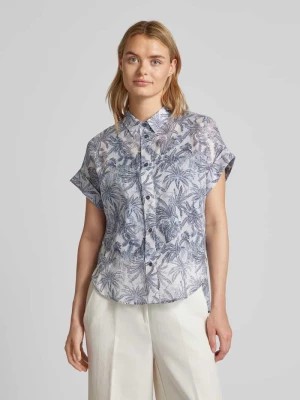Zdjęcie produktu Bluzka koszulowa z nadrukiem z motywem na całej powierzchni Windsor