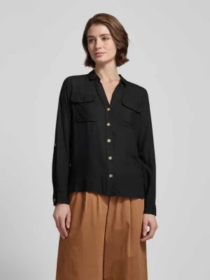 Zdjęcie produktu Bluzka koszulowa z nakładanymi kieszeniami z patką na piersi model ‘BUMPY’ Vero Moda