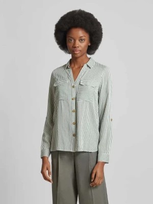 Zdjęcie produktu Bluzka koszulowa z nakładanymi kieszeniami z patką na piersi model ‘BUMPY’ Vero Moda